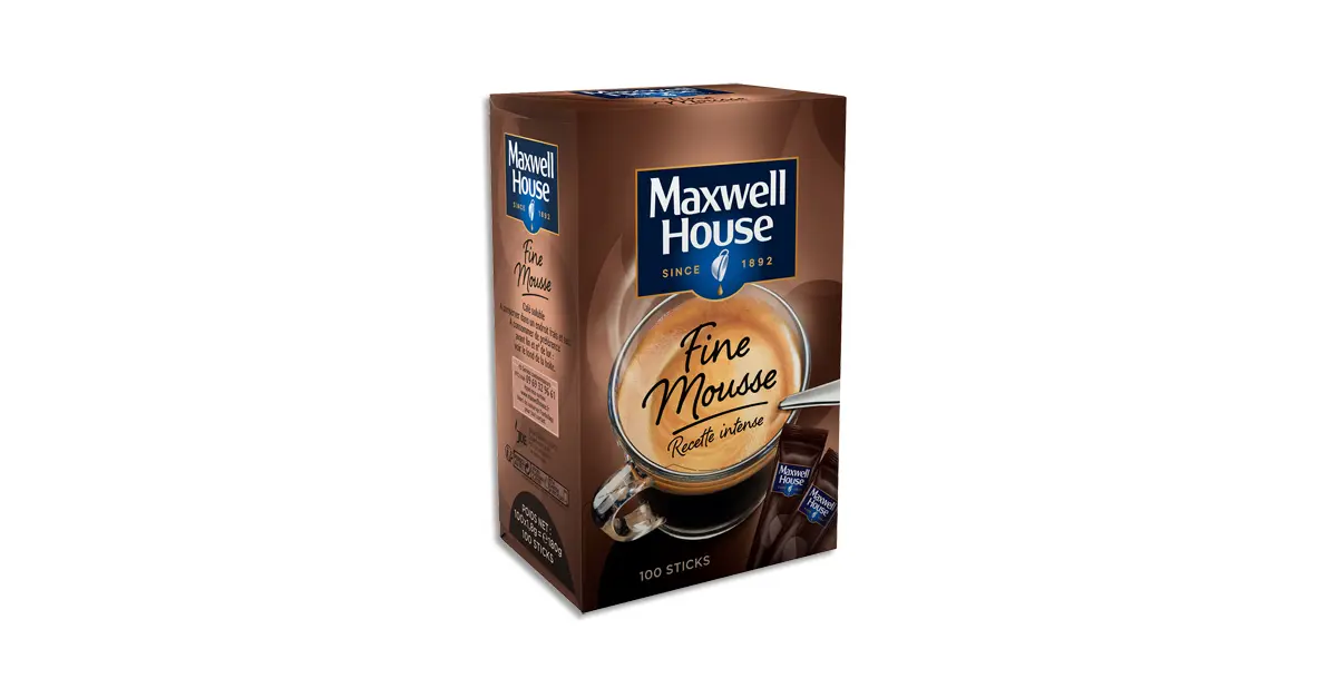 Café  Maxwell House - Fine mousse - 100 sticks