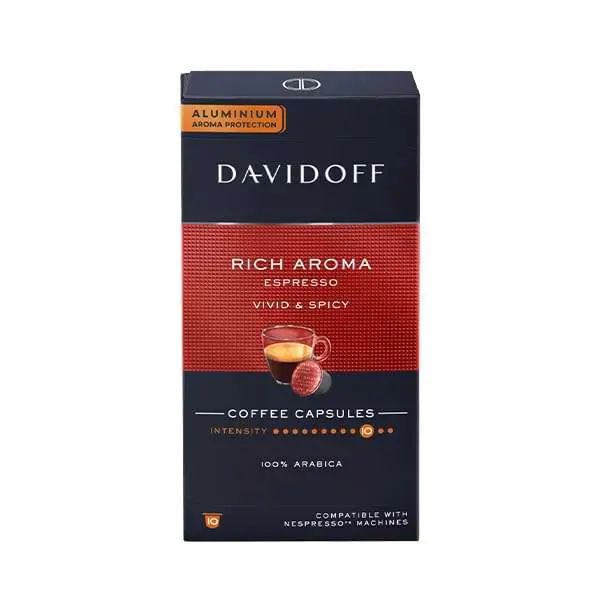 Café Davidoff Espresso - Rich Aroma -intensité10 - 10 capsules