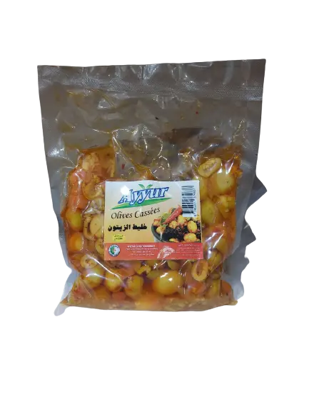 Olives Cassées Ayyur - piquant - 400g