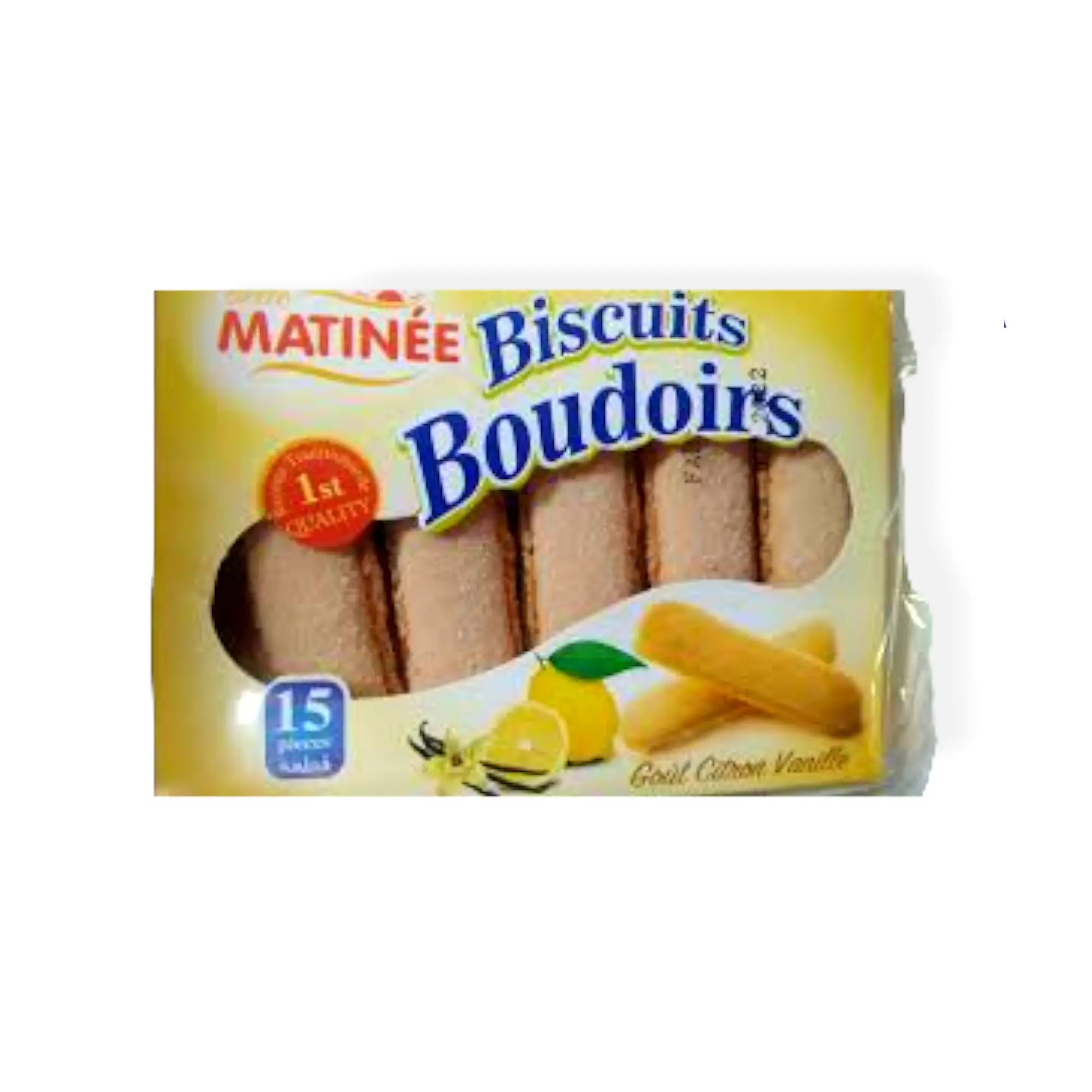 Biscuits boudoirs Belle Matinée - Vanille Citron - 15 pcs