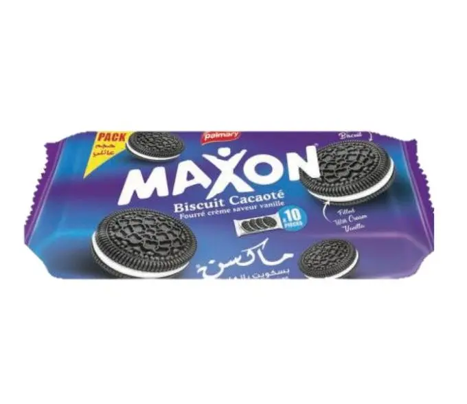Biscuits cacaoté Maxon - crème vanille - pack 10 pcs