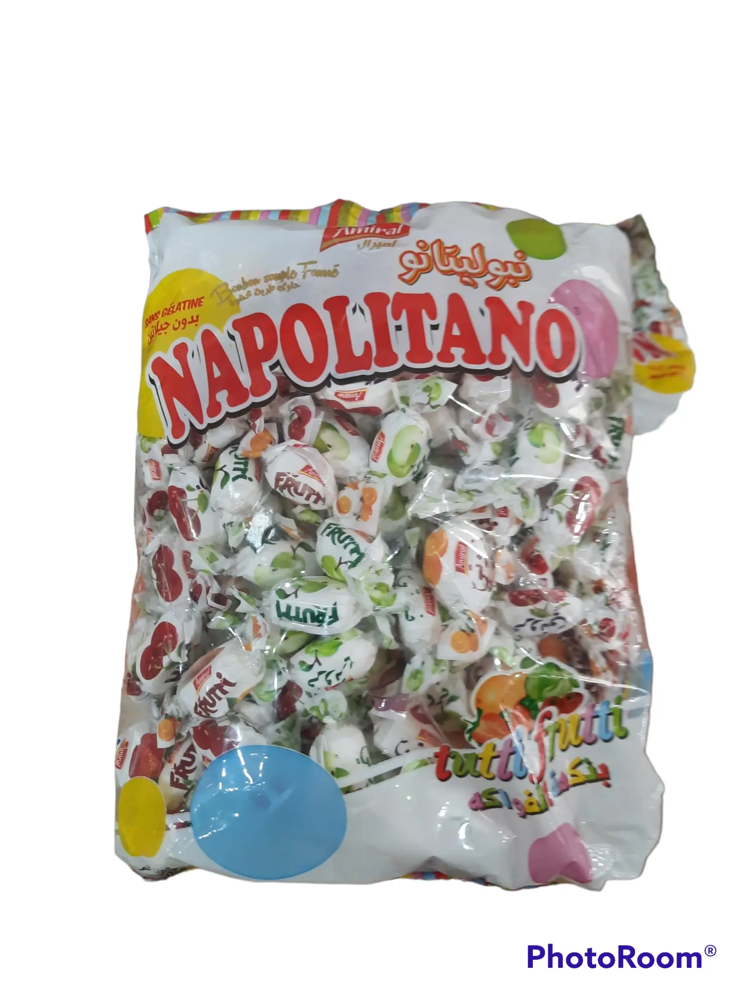 Bonbons souples fourrés  Napolitano -Tutti frutti - Amiral - 700g