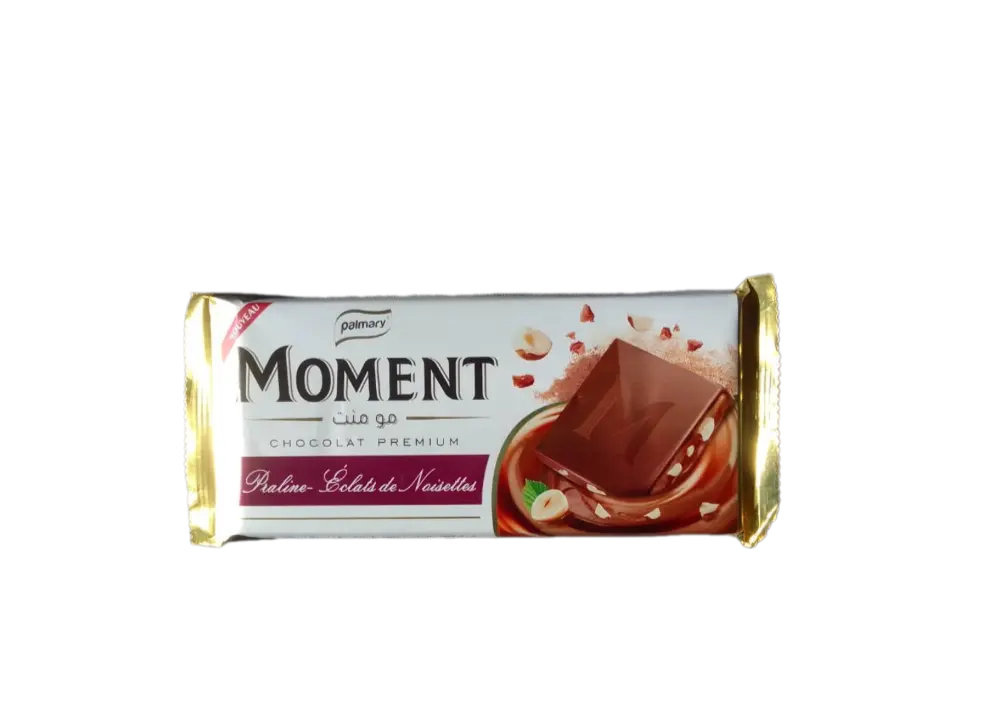 Chocolat au lait Moment - Praline éclats de noisettes - 100g