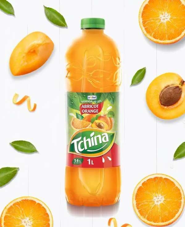 Boisson au jus d'orange abricot- Tchina - 2L