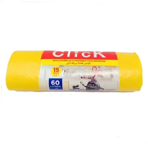 sacs poubelle Click - 60L - 15 sacs