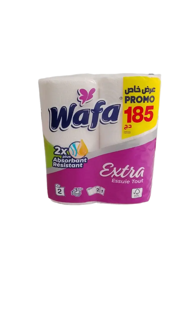 Papier Essuie tout Wafa Extra - 2 pcs