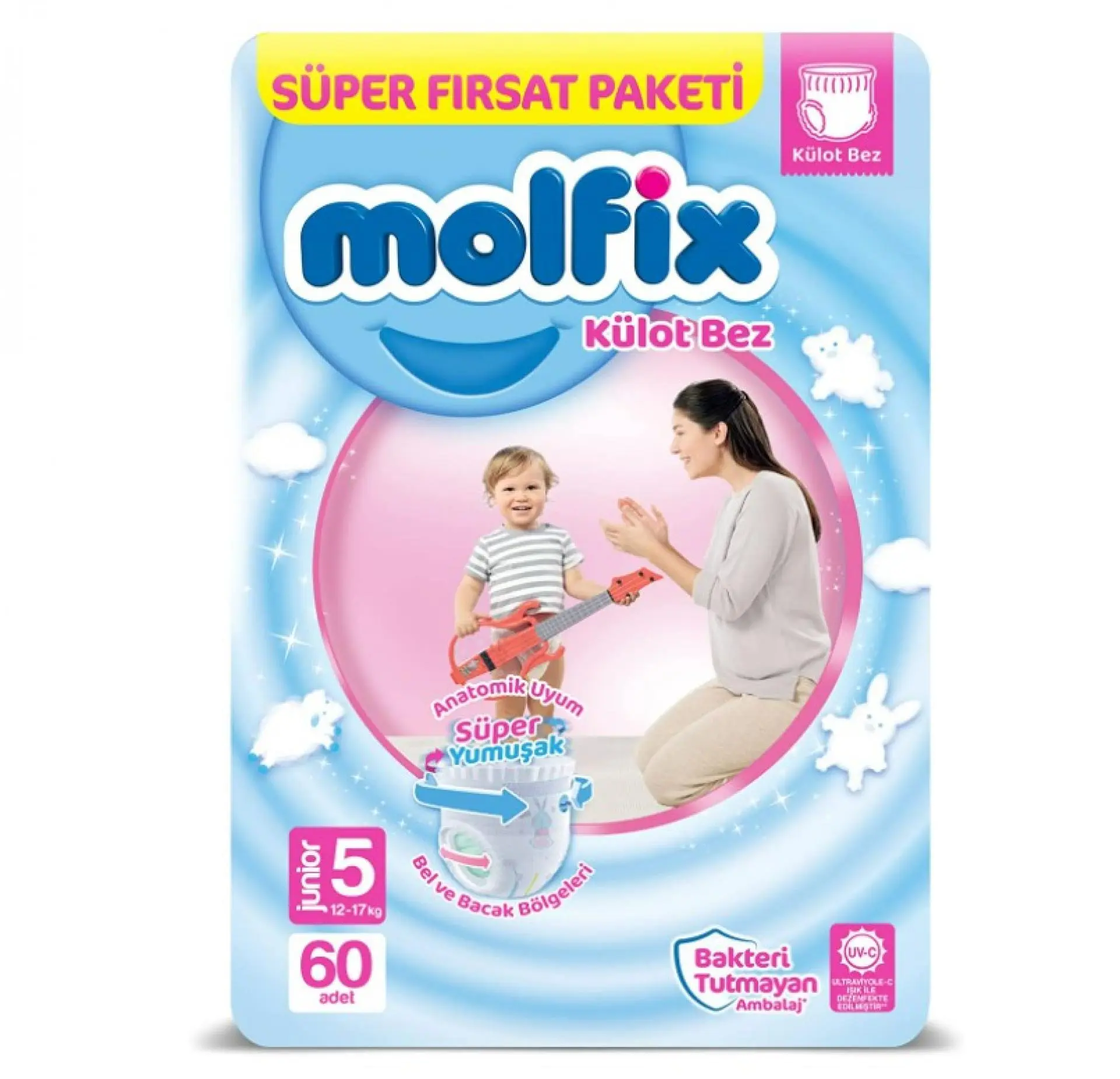 Couches bébé Molfix - N5 - 60pcs