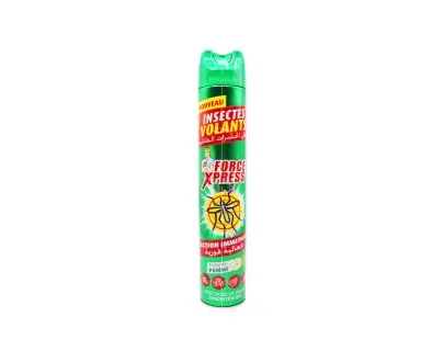 insecticide Force Xpress - insectes volants - parfumé pomme -300ml